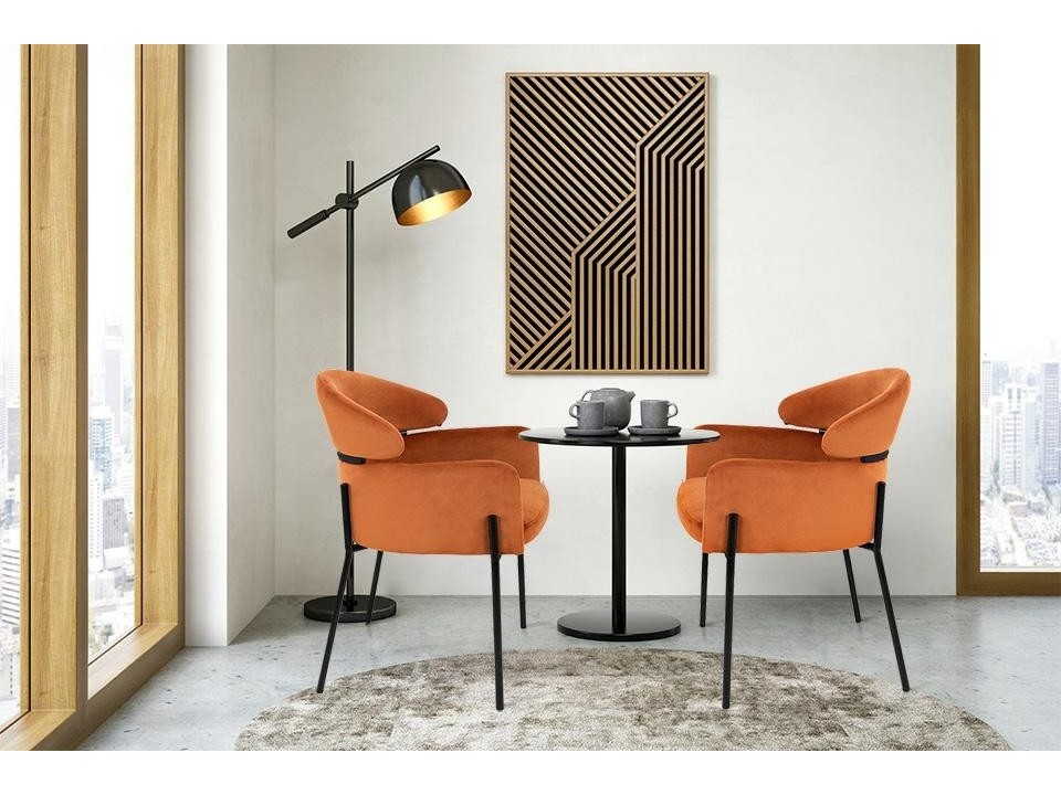 KARE krzesło ALEXIA Velvet pomarańczowe - Kare Design